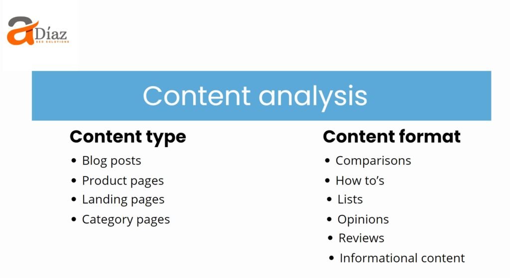 content type and format analysis